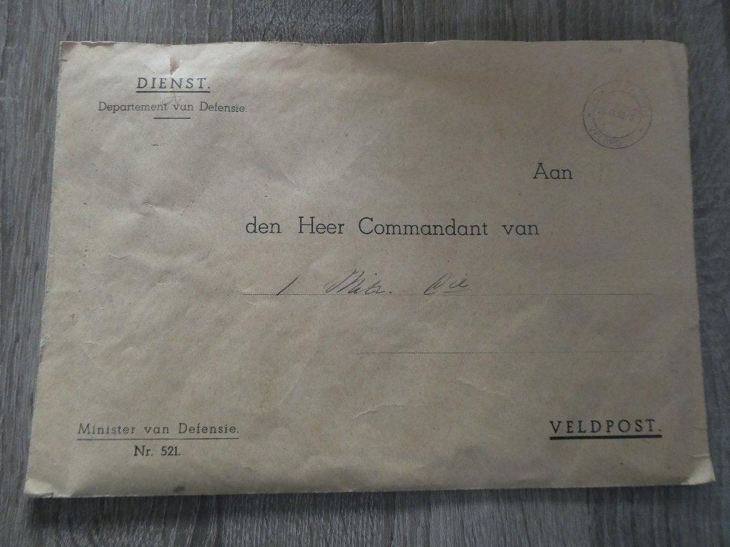 Grote Nederlandse veldpost envelop, 1940, Ophalen of Verzenden, Landmacht, Nederland, Foto of Poster