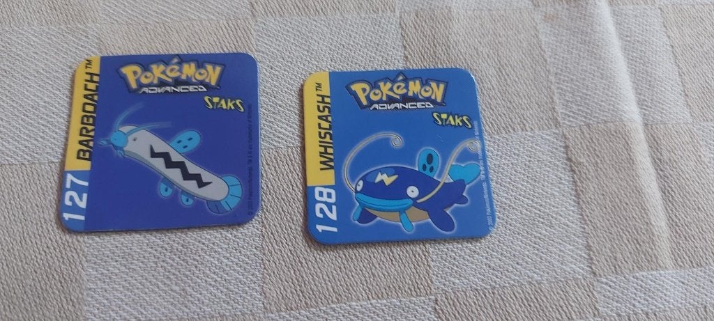 magneten speelgoed pokemon panini staks Barboach Whiscash, Ophalen of Verzenden, Nieuw