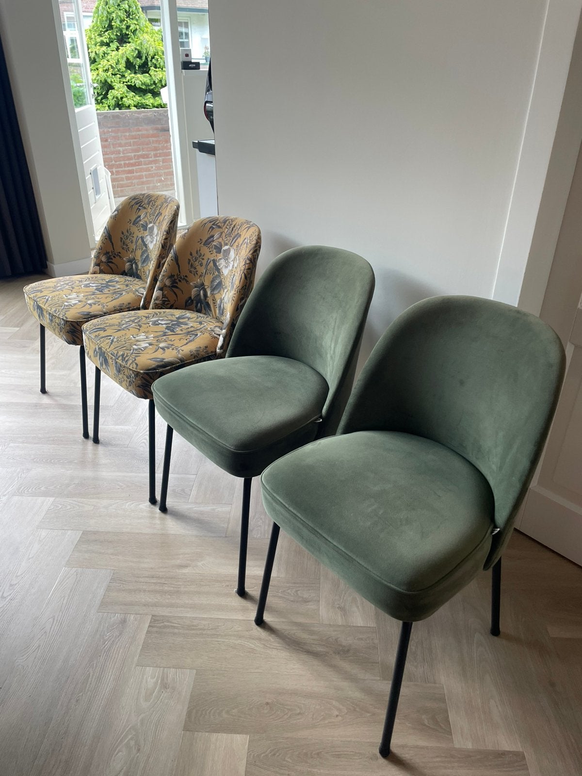 Vierdelige set eetkamerstoelen - Be Pure Home, Ophalen, Zo goed als nieuw, Overige kleuren