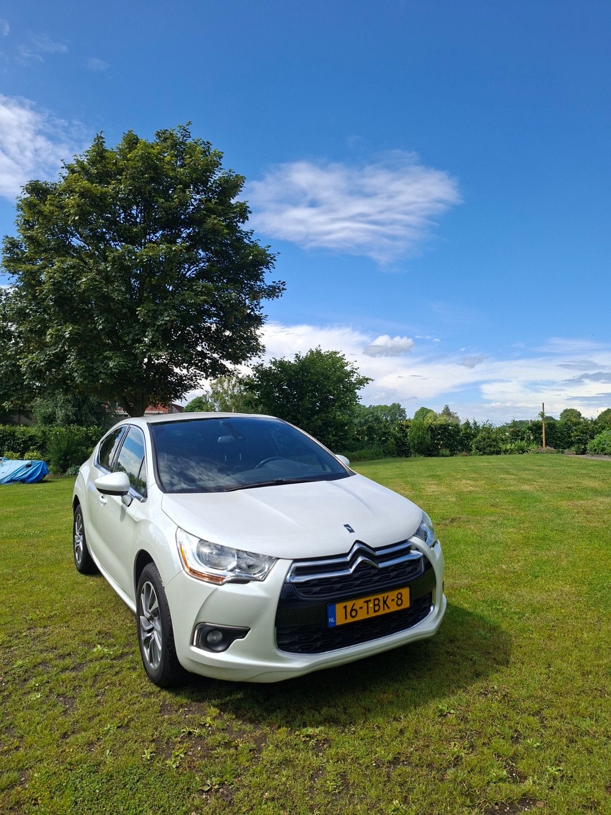 Citroën DS4 1.6 VTI 88KW 2012 Wit, Auto's, Zwart, 4 cilinders, Wit, Particulier