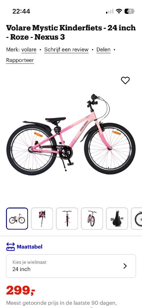 Meisjes Fiets 24” (Mountain Bike), Fietsen en Brommers, Fietsen | Meisjes, Ophalen, 24 inch, Versnellingen, Nieuw