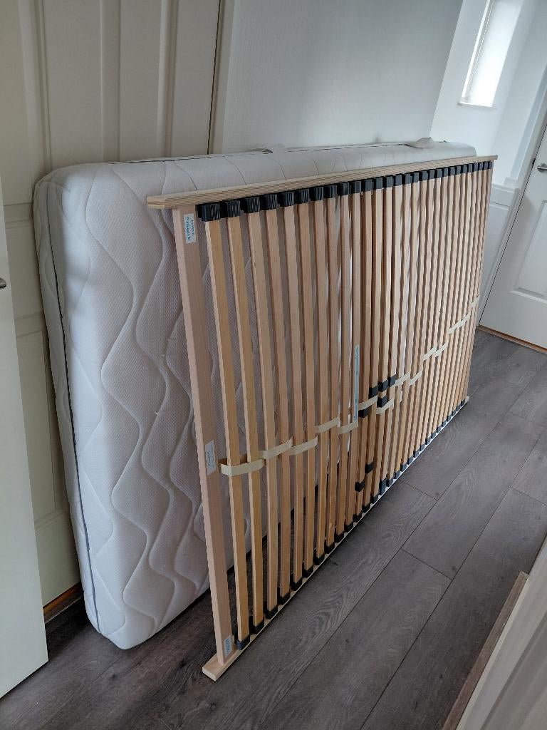 Lattenbodem + matras 120, 180 cm of meer, Ophalen, Lattenbodem, 100 cm of meer