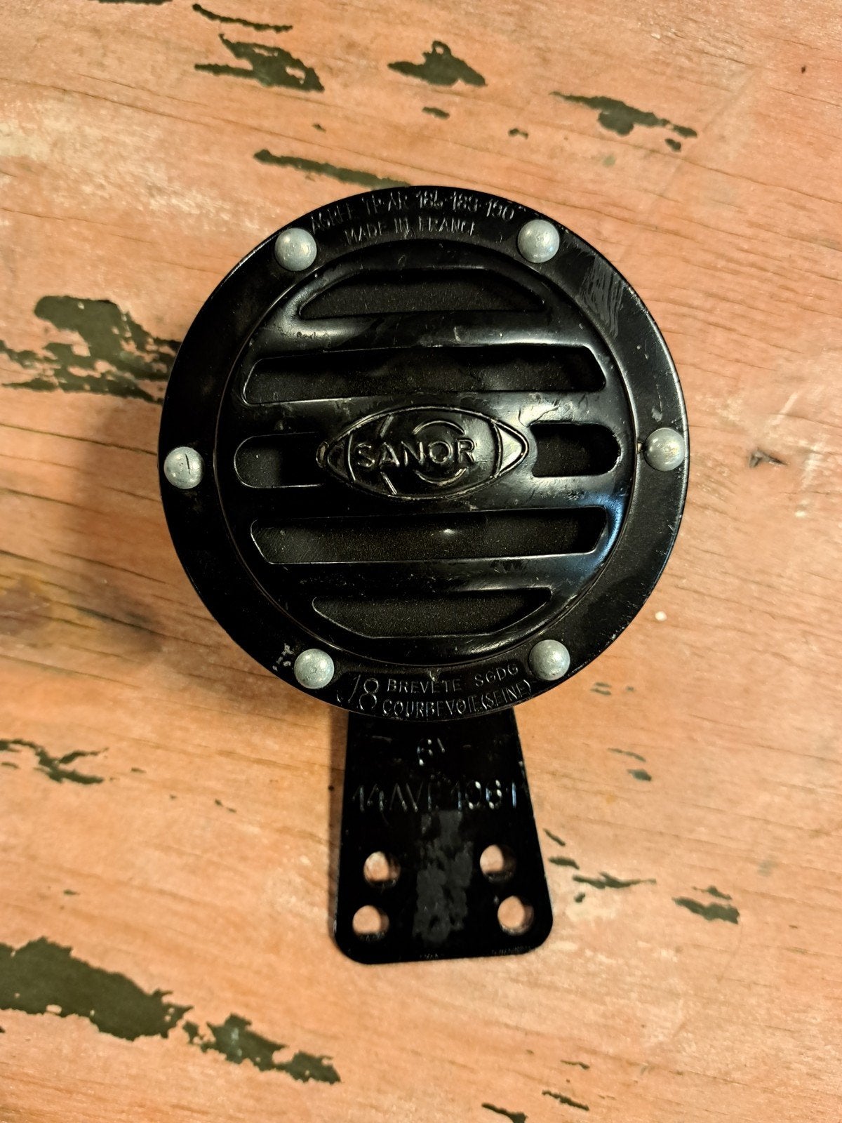 Vintage Sanor 6V claxon / toeter – Werkend – Made in France, Ophalen of Verzenden, X, X, X
