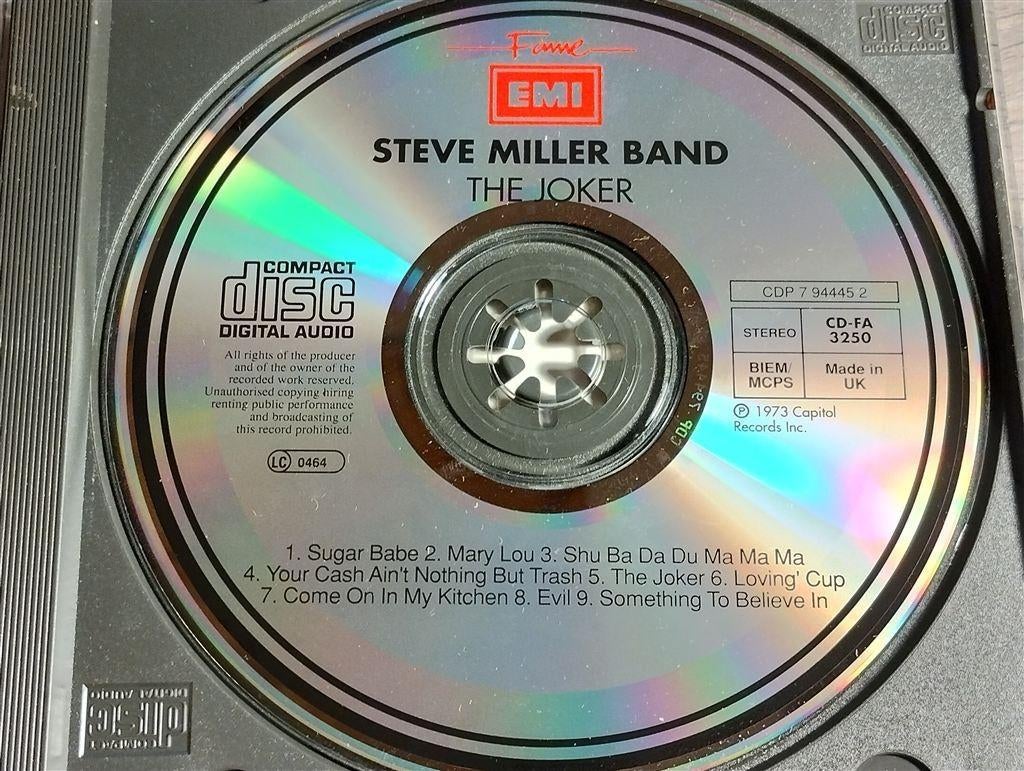 The Steve Miller Band ‎- The Joker [1990], Ophalen of Verzenden, 1980 tot heden, Zo goed als nieuw, Jazz