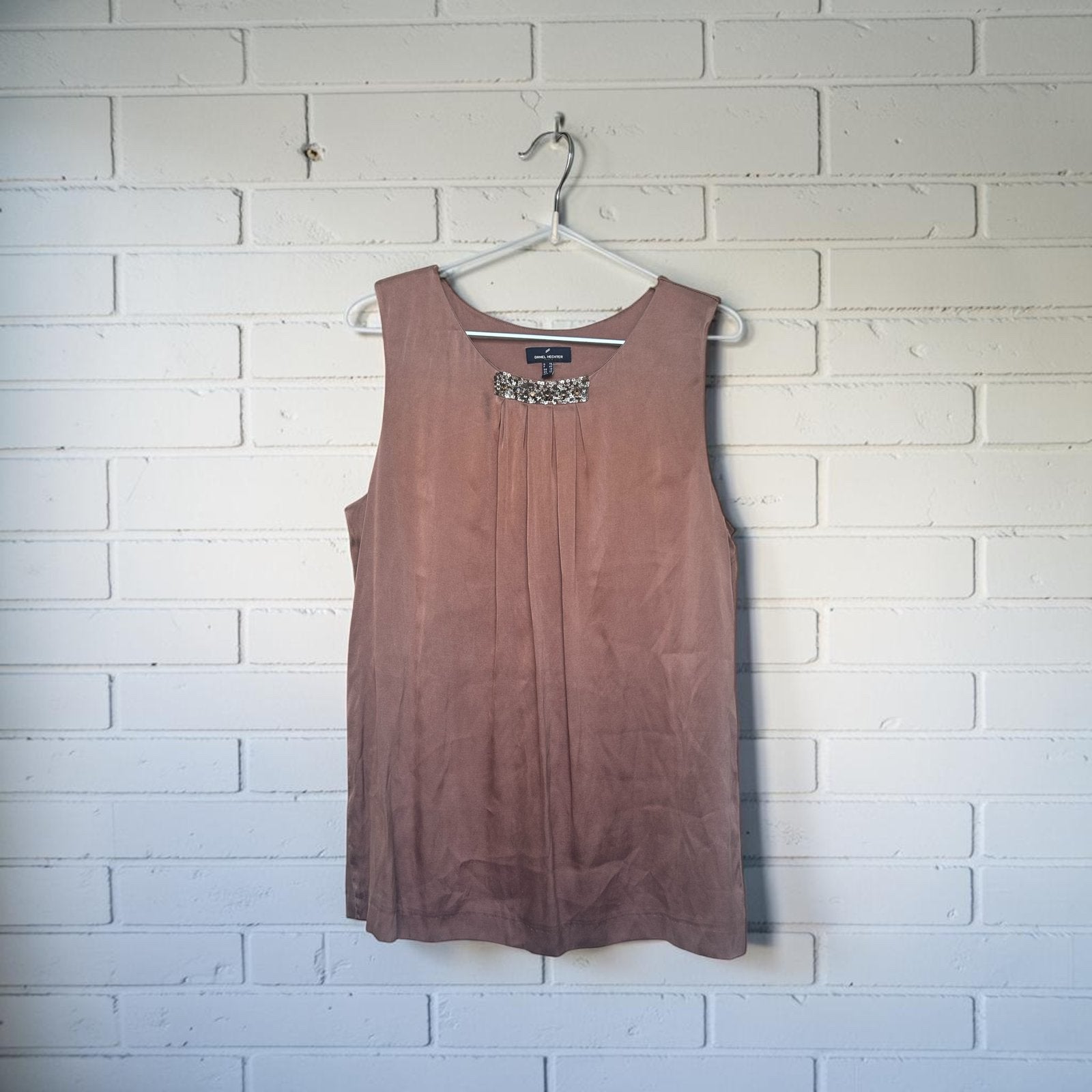 Daniel Hechter Blouse Top 38 Oud Roze Pailletten Steentjes, Maat 38/40 (M), Dh, Verzenden, Dh