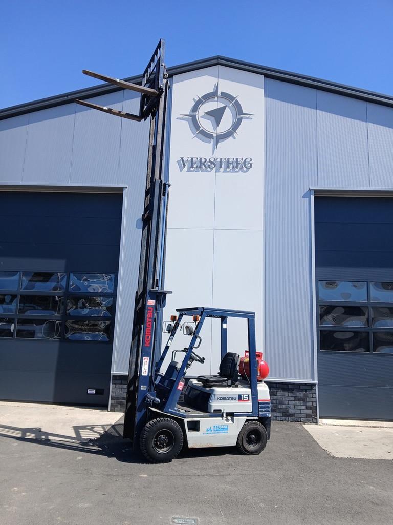 Komatsu FG15T 5m mast met free lift!, LPG, Linde, Heftruck, Info@linde-mh.de