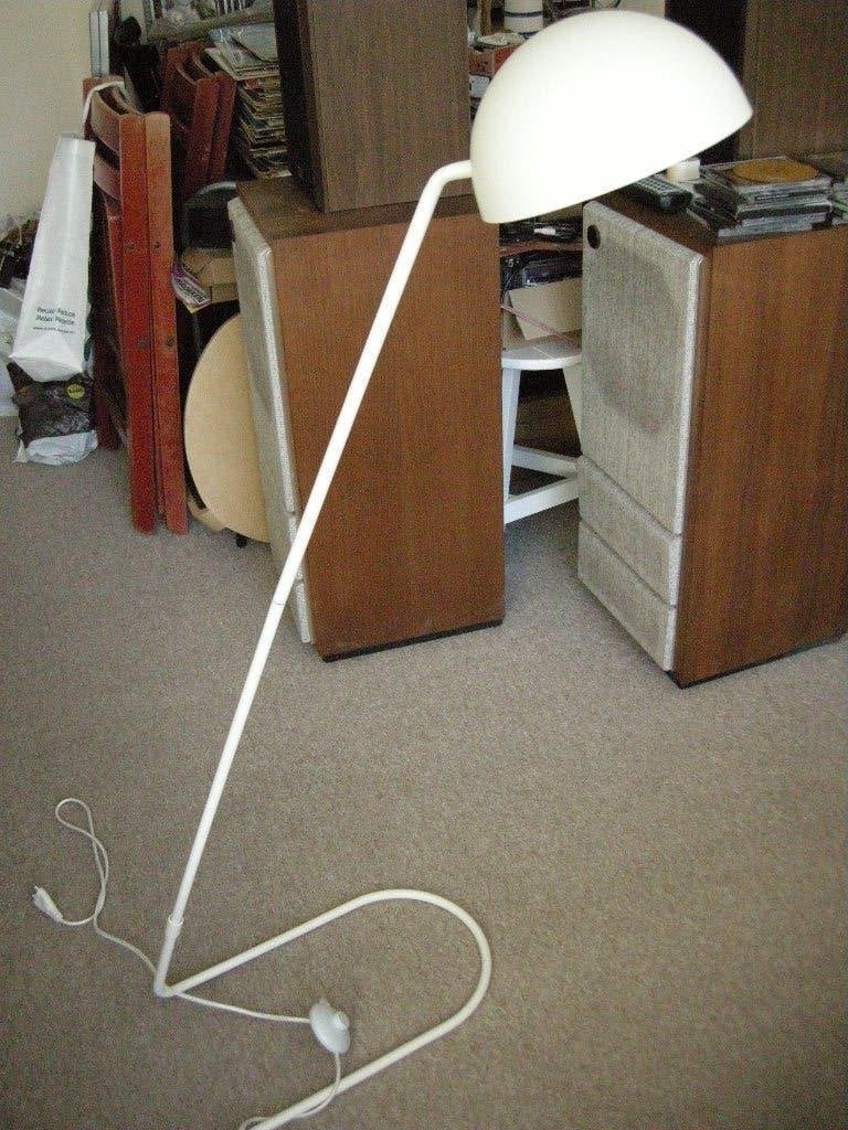 Witte vloerlamp H & M Home retro - zgan, Huis en Inrichting, Ophalen, Zo goed als nieuw, Metaal, Retro