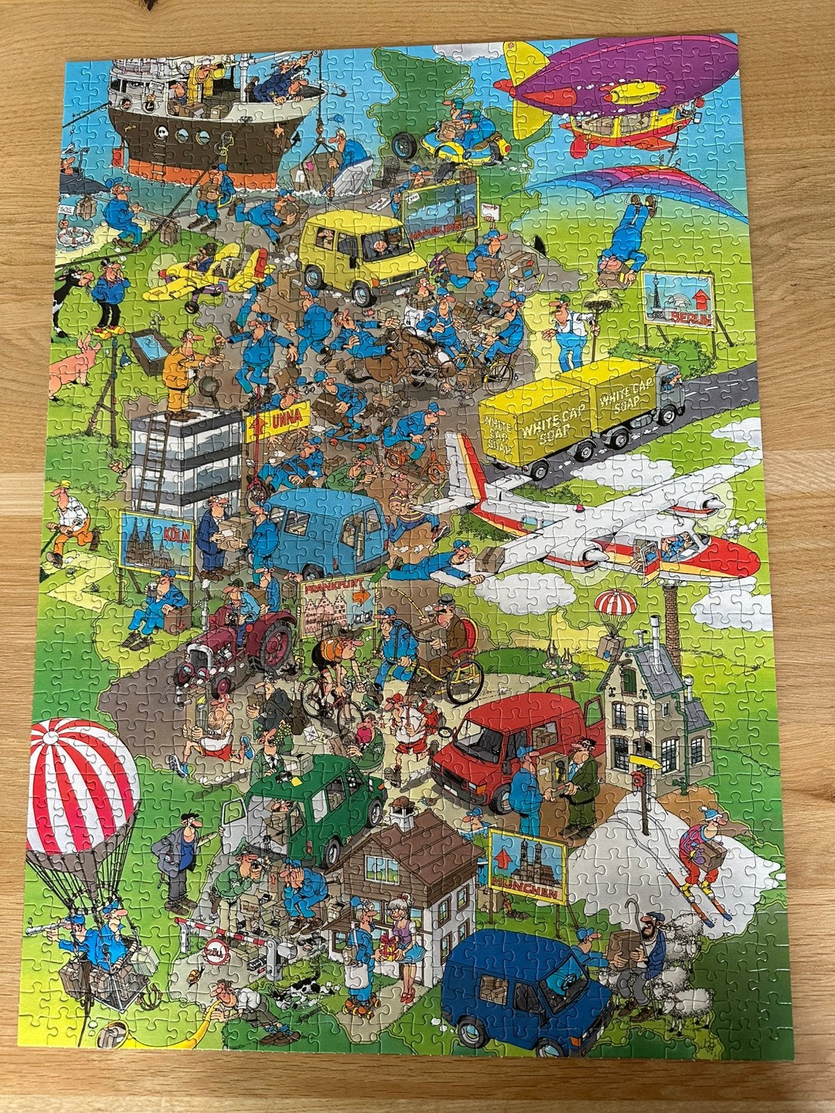 Jan van Haasteren/pakketstress, Ophalen of Verzenden, 500 t/m 1500 stukjes, Zo goed als nieuw