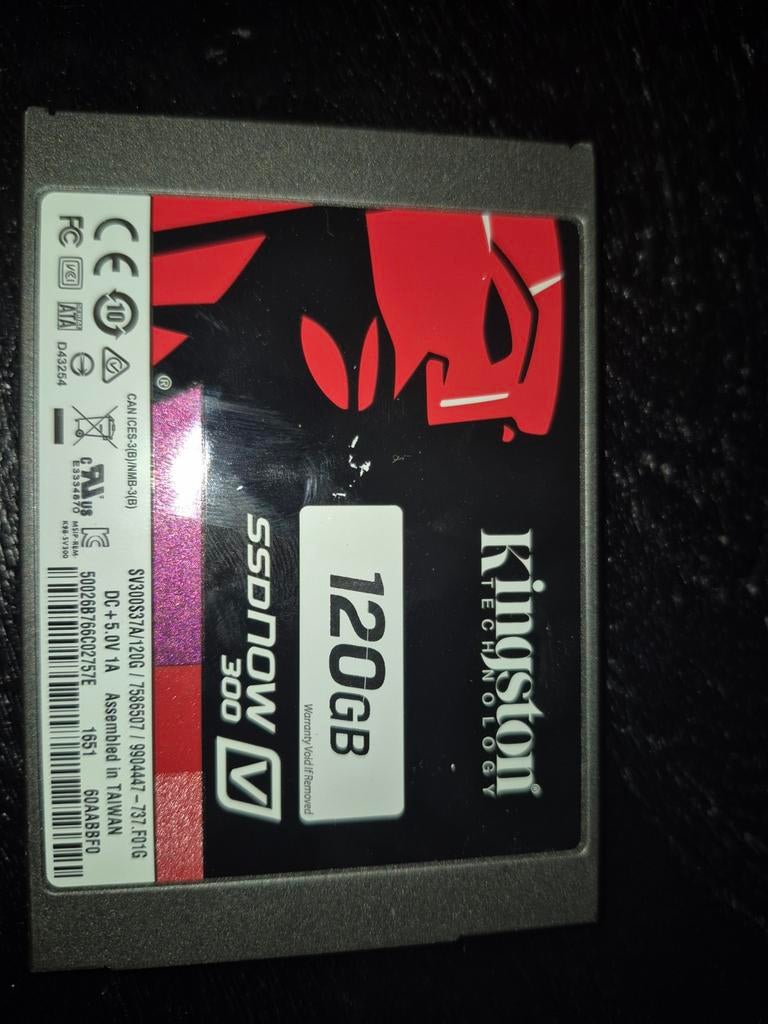 Kingston SSDNow V300 120GB SSD - Snelle opslagupgrade, Computers en Software, Harde schijven, Intern, Gebruikt, Kingston, Verzenden
