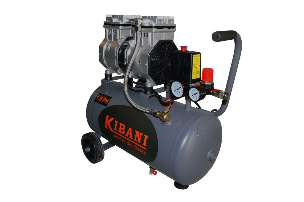 Kibani super stille compressor 24 liter, Zo goed als nieuw, Niet ingevuld, Ophalen, Niet ingevuld