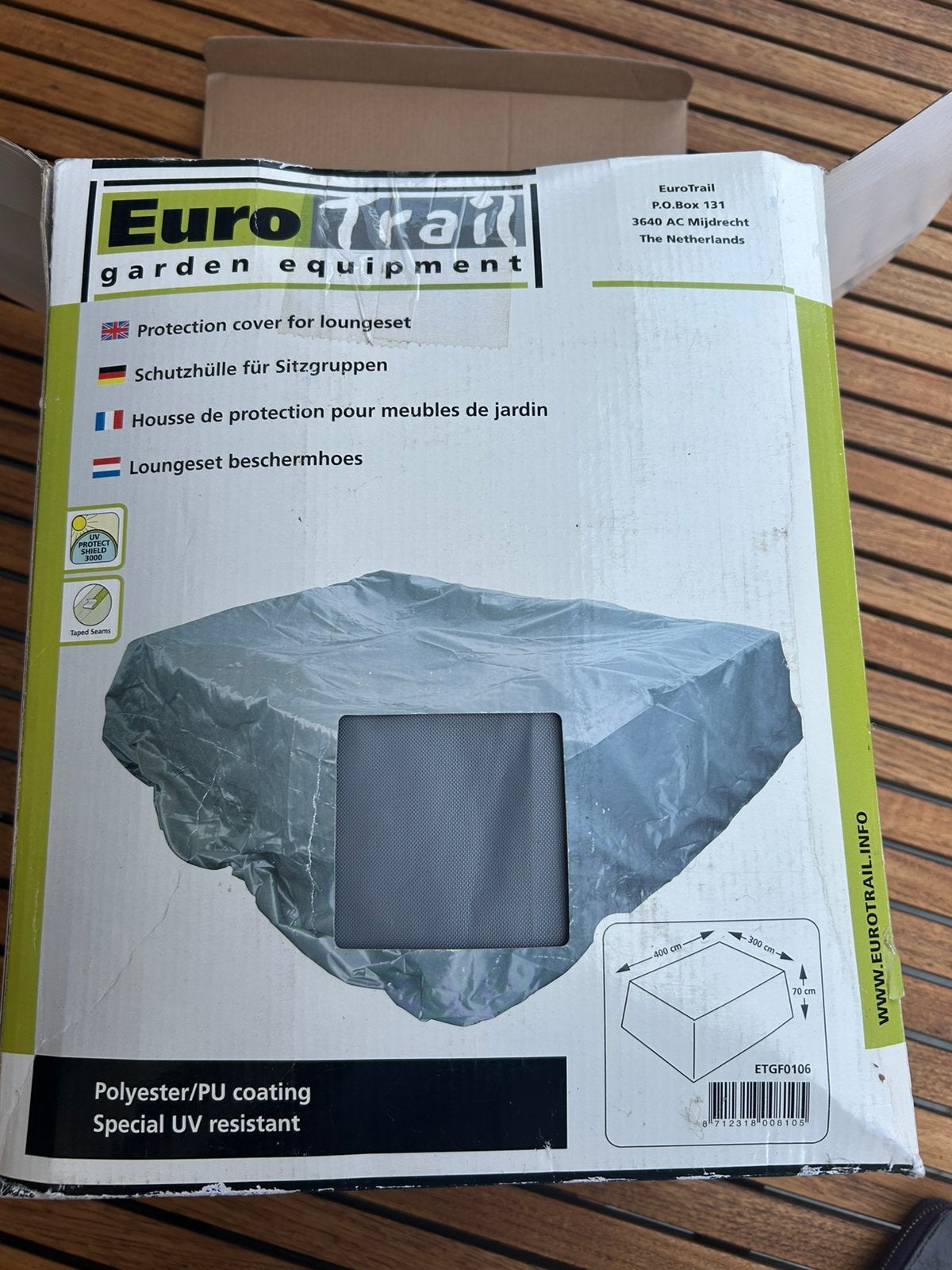 Loungeset beschermhoes NIEUW, eurotrail 500x300x70 cm, Ophalen of Verzenden, Nieuw