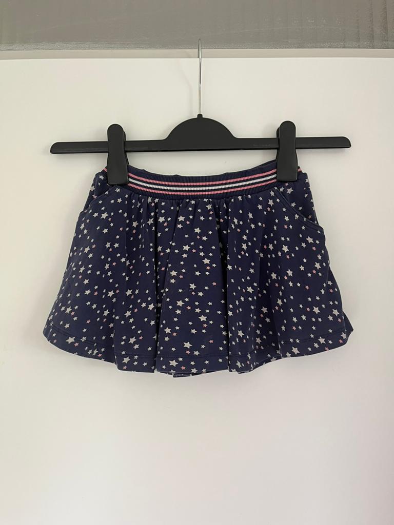 Donkerblauw kort rokje sterren / sterretjes, maat 110 Jubel, Ophalen of Verzenden, Zo goed als nieuw, Meisje, Jurk of Rok