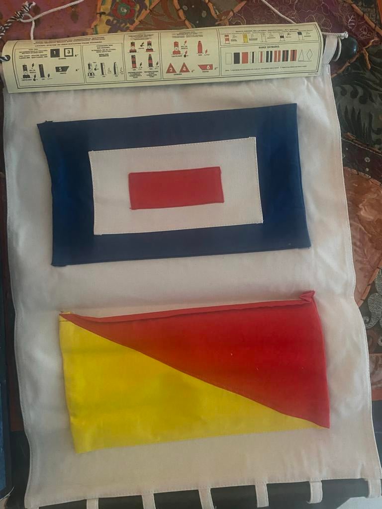 Maritieme Wandzak "Seinvlag & Betonning", Diversen, Vlaggen en Wimpels, Nieuw, Ophalen of Verzenden