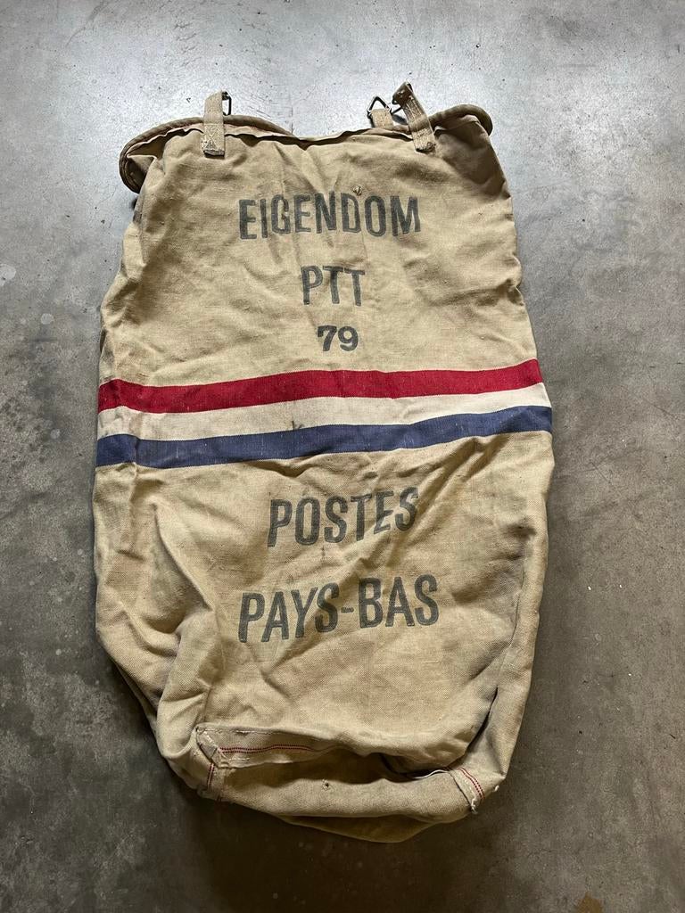 Vintage PTT Postzak - Eigendom PTT 79 Postes Pays-Bas, Ophalen, Xx, Xx, Gebruikt