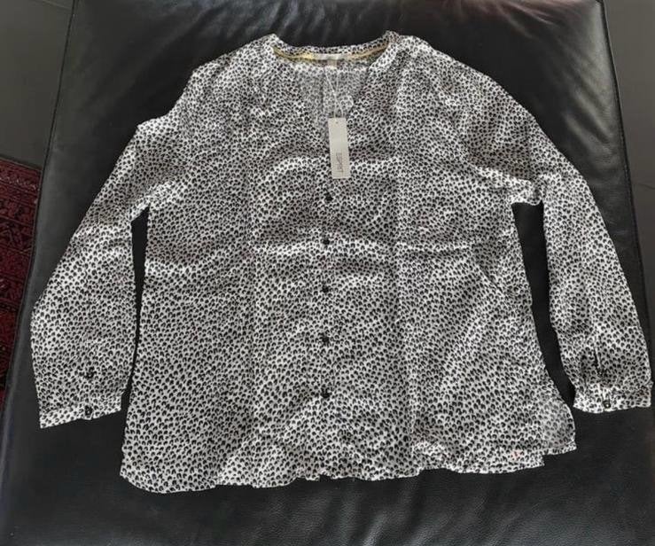 Esprit blouse panterprint puur viscose Nieuw met kaartje, Ophalen of Verzenden, Nieuw, Maat 38/40 (M), Meerkleurig