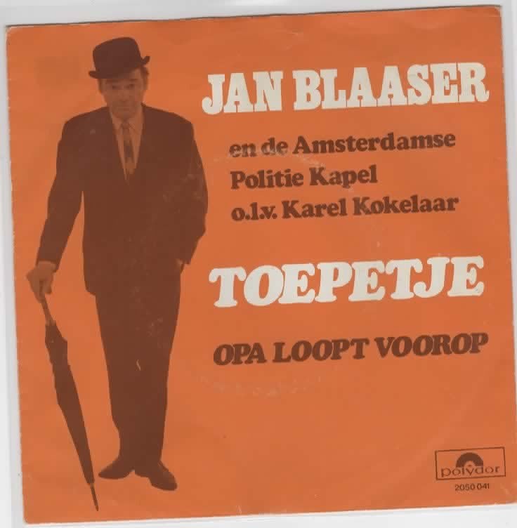 Jan Blaaser- Toepetje, 7 inch, Ophalen of Verzenden, Zo goed als nieuw, Levenslied of Smartlap