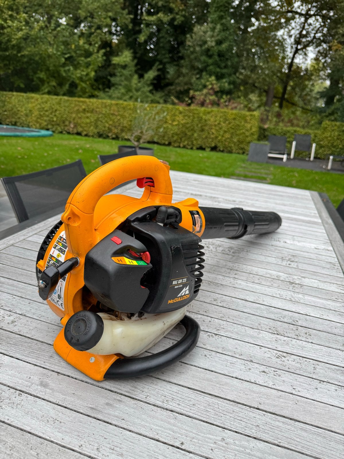 McCulloch MAC GBV 325 Bladblazer - Benzine, Ophalen, Gebruikt, Benzine, Handgedragen