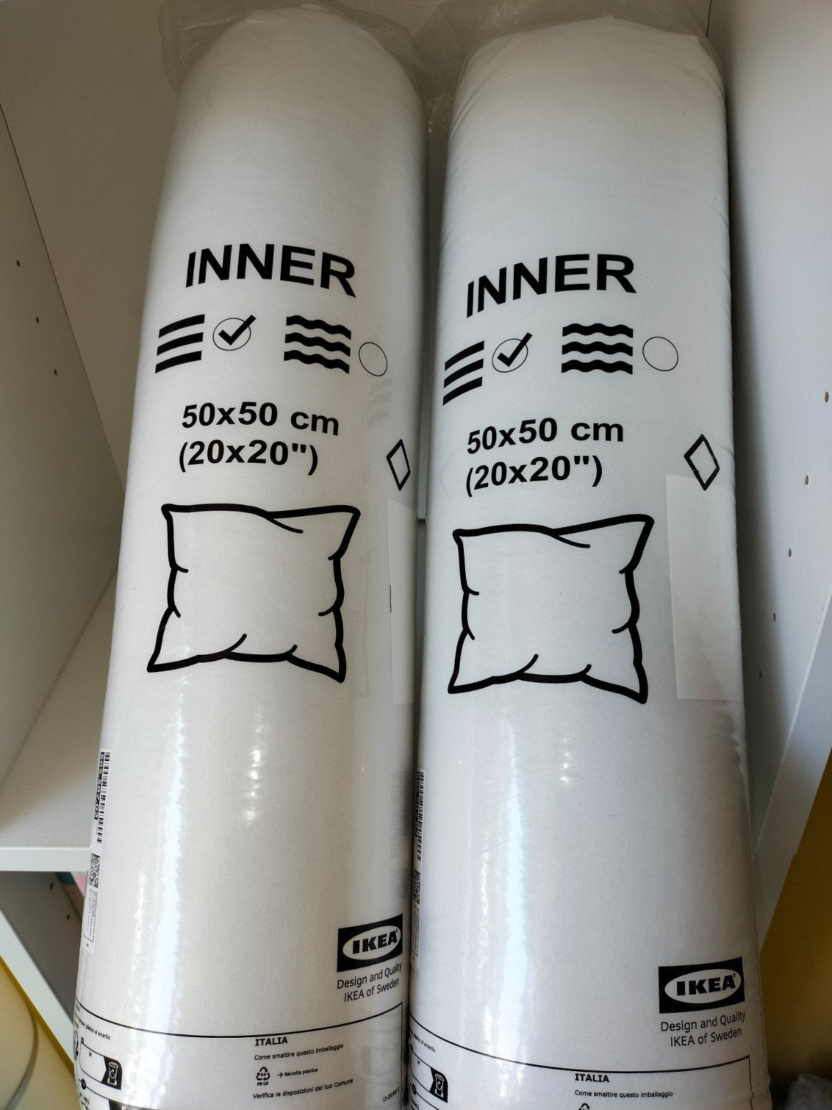 IKEA Inner kussen 50x50 cm - Nieuw in verpakking, Ophalen of Verzenden, Nieuw, Vierkant