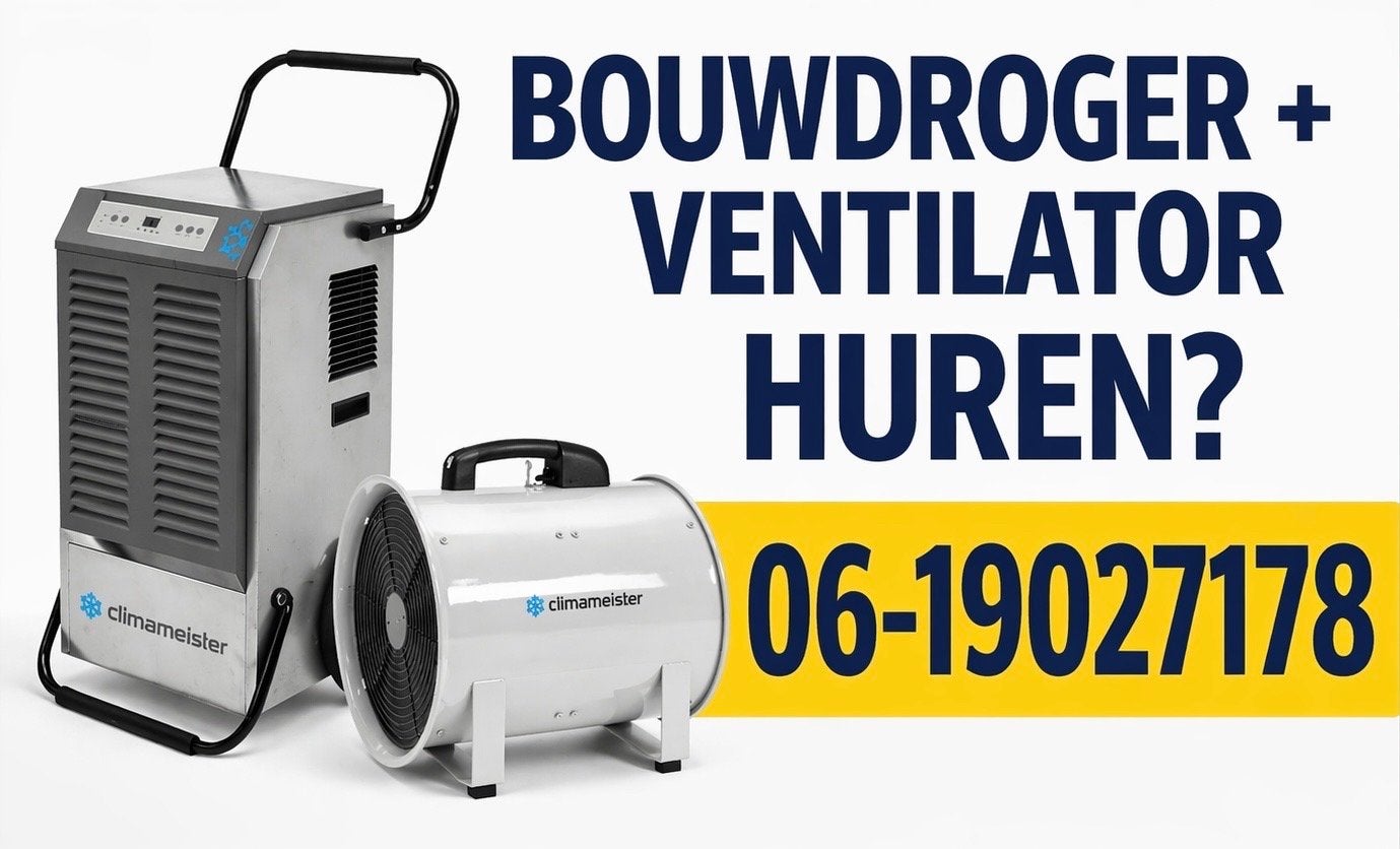 Professionele Bouwdroger / Luchtontvochter - Climameister, Ophalen, Zo goed als nieuw, Ventilator en Afzuiger