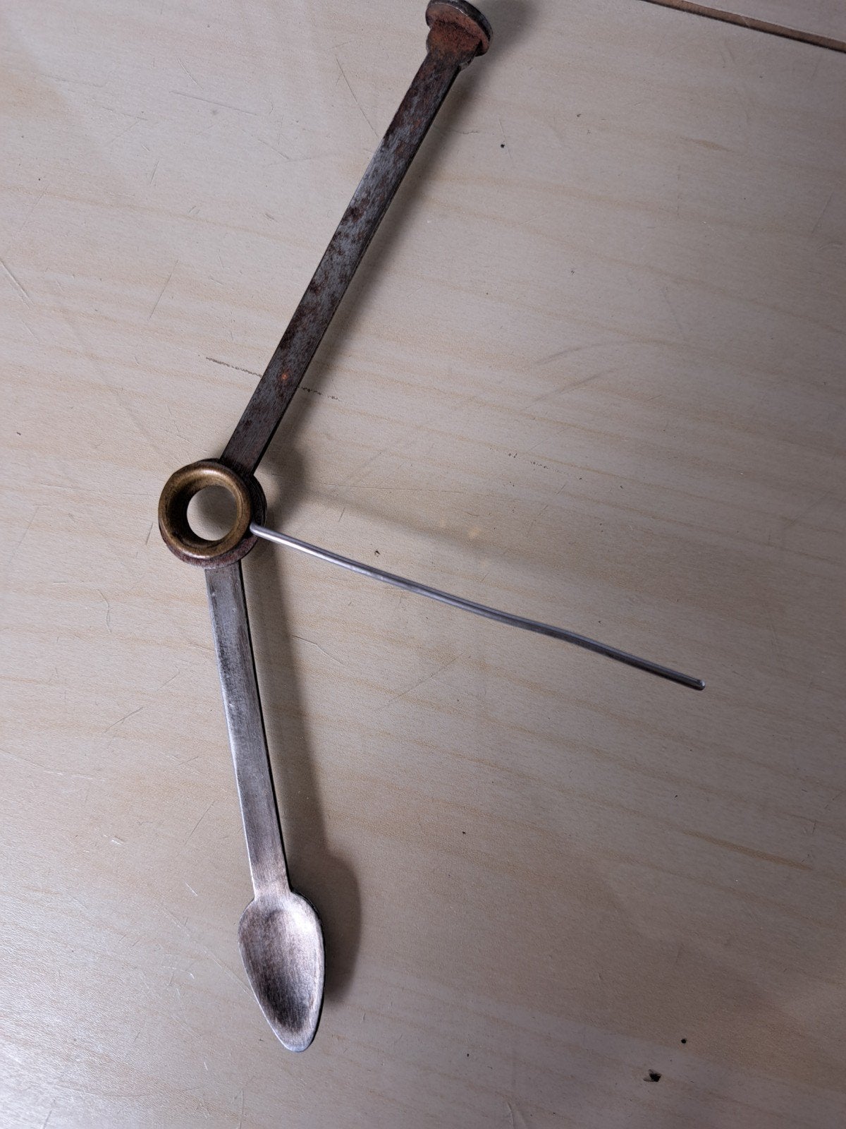 Antieke pijpenwroeter met lepel en stamper, Antiek en Kunst, Ophalen of Verzenden