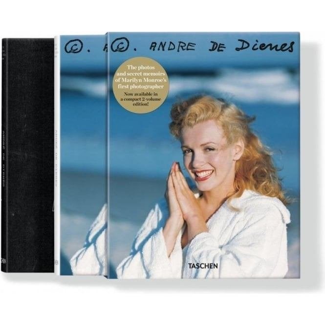 Andre de Dienes 2 boeken in cassette Marilyn Monroe, Boeken, Film, Tv en Media, Ophalen of Verzenden, Zo goed als nieuw