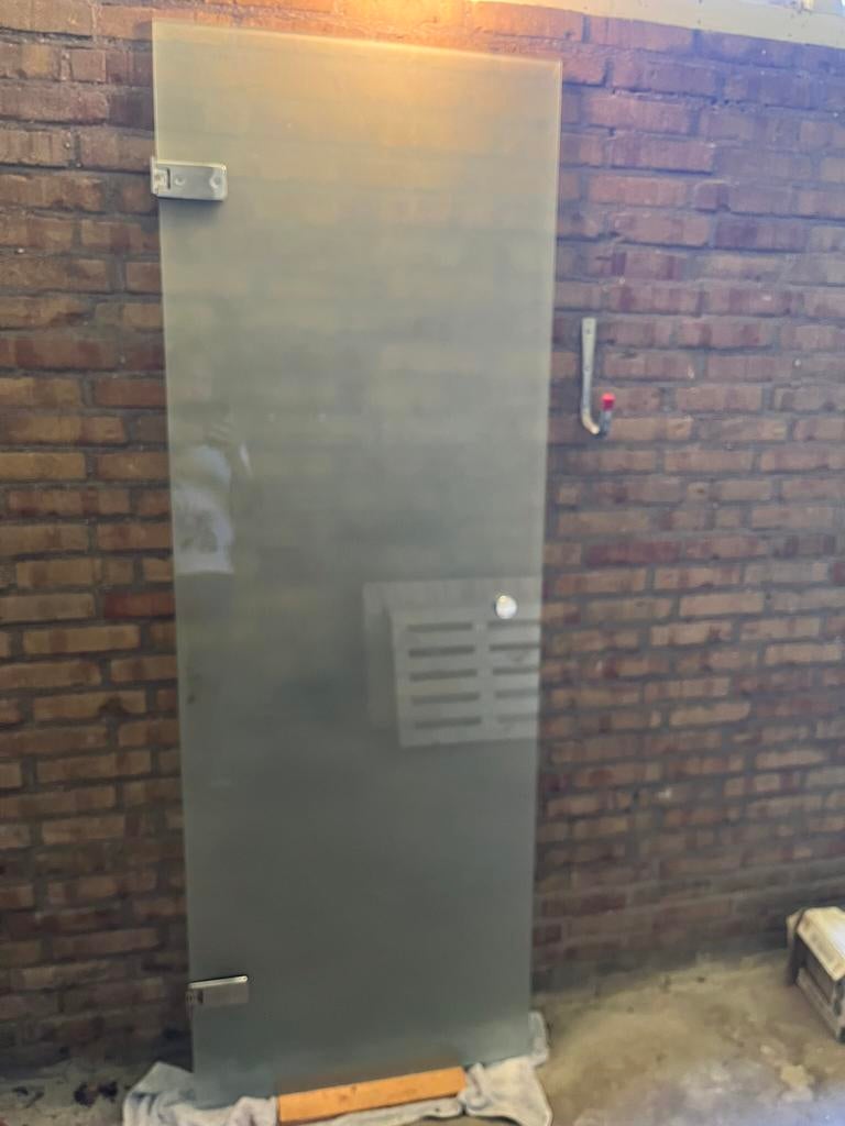 Glasdeur douche met 2 scharnieren, Ophalen, Zo goed als nieuw, Glas, Overige typen
