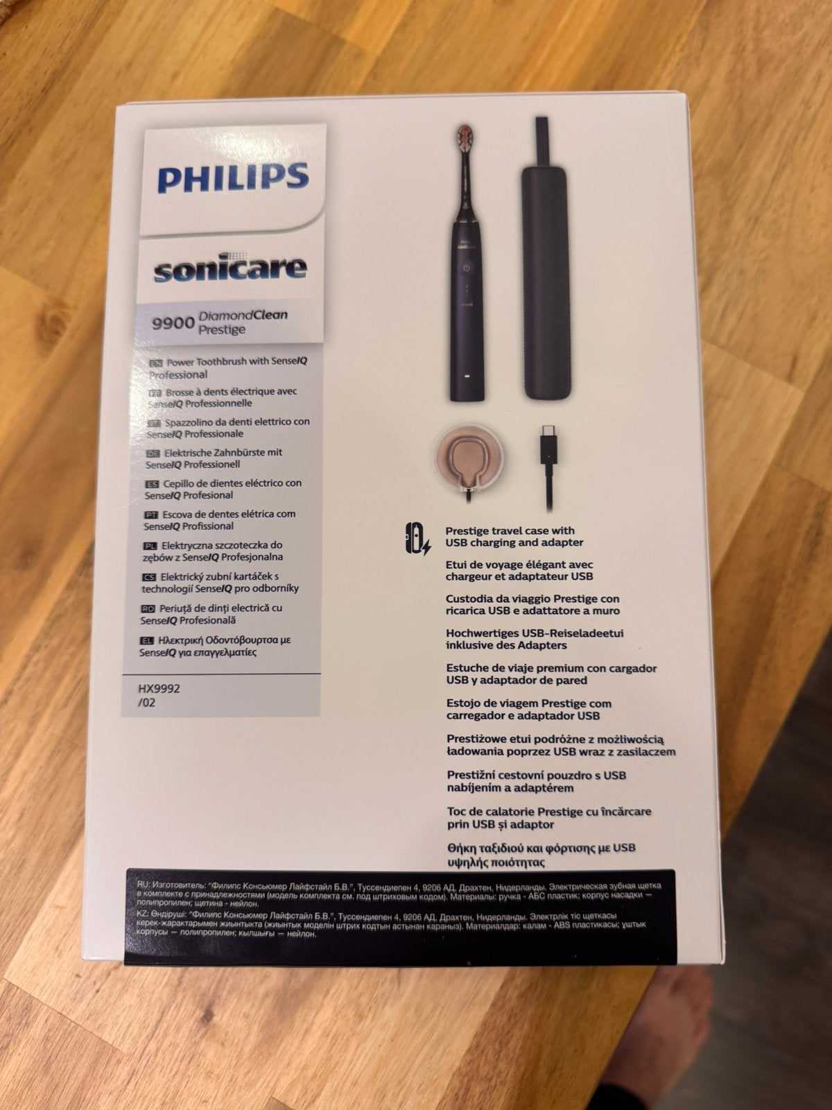 Philips Sonicare Prestige 9900 - Elektrische tandenborstel, Ophalen of Verzenden, Nieuw, Tandenborstel