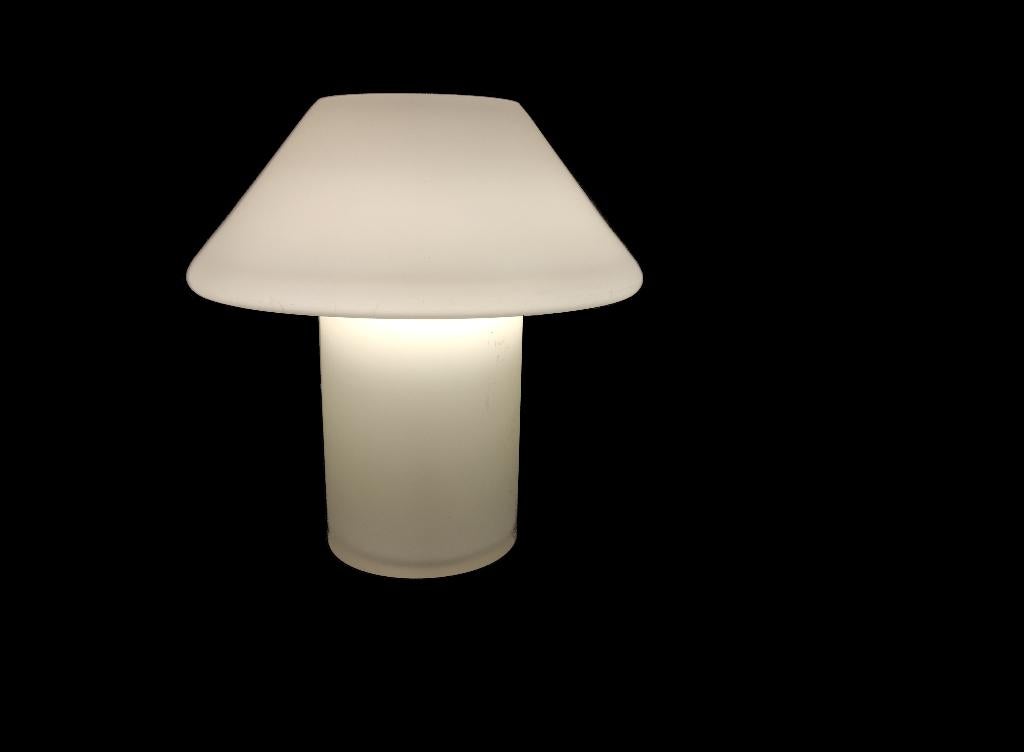 Prachtige vintage Hala zeist mushroom design tafellamp, Ophalen of Verzenden, Gebruikt, Glas, Minder dan 50 cm