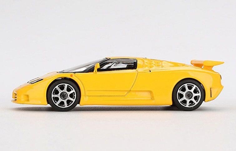 Mini GT 1:64 Bugatti EB110 Super Sport 1995, giallo / geel, -, Nieuw, Ophalen of Verzenden, -