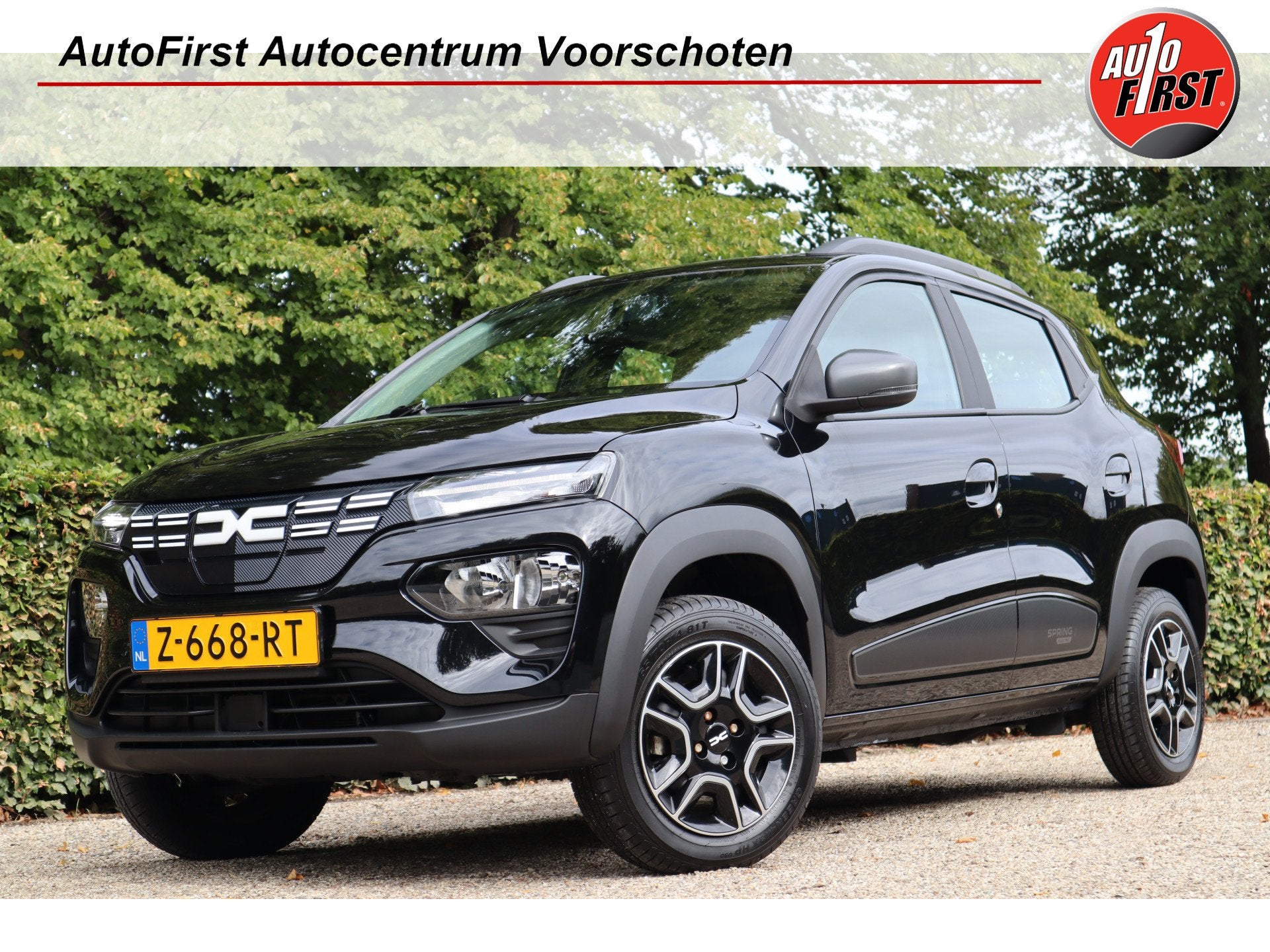 Dacia Spring Expression 27 kWh | Carplay | Camera | Lederen, Auto's, Dacia, 12 maanden, Gebruikt, 234 min, Zwart