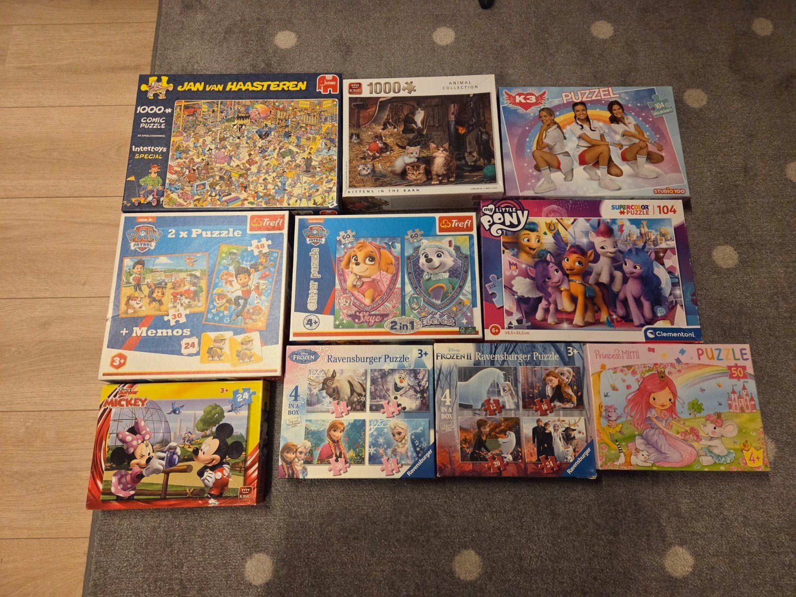 Diverse kinder puzzels, Ophalen, Minder dan 500 stukjes, Zo goed als nieuw