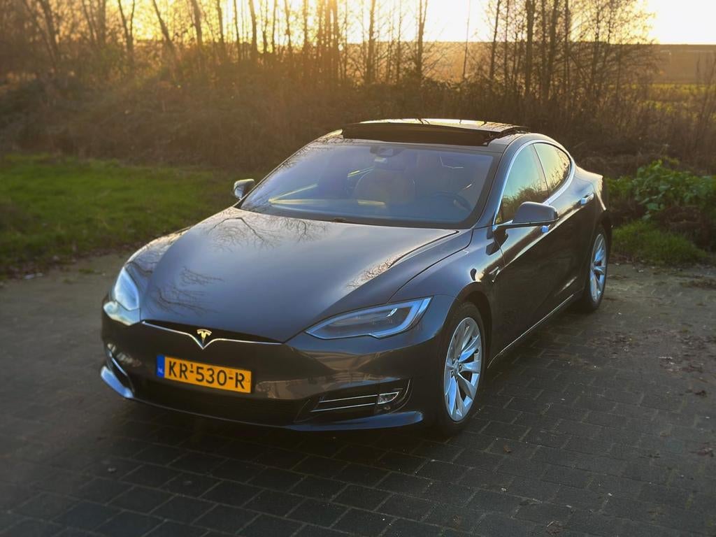 Tesla Model S 75 FREE SUPERCHARGER SC01, Auto's, Tesla, Beige, Model S, 122 pk, Elektrisch