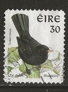Ierland 26, merel, Verzenden, Ierland, Gestempeld