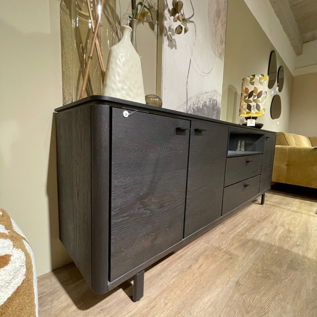 Livada Dressoir Eikenfineer Onyx - Henders & Hazel, Niet ingevuld, Niet ingevuld, Niet ingevuld