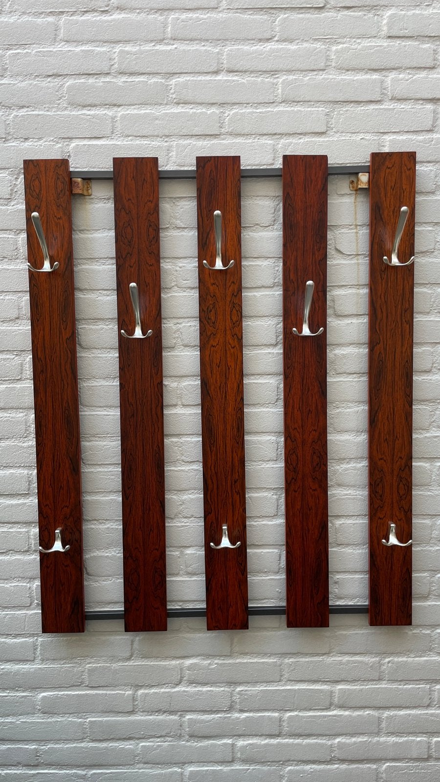 Palissander Wand Kapstok Cees Braakman, Pastoe jaren '60/'70, 100 tot 150 cm, Zo goed als nieuw, Hout, Ophalen
