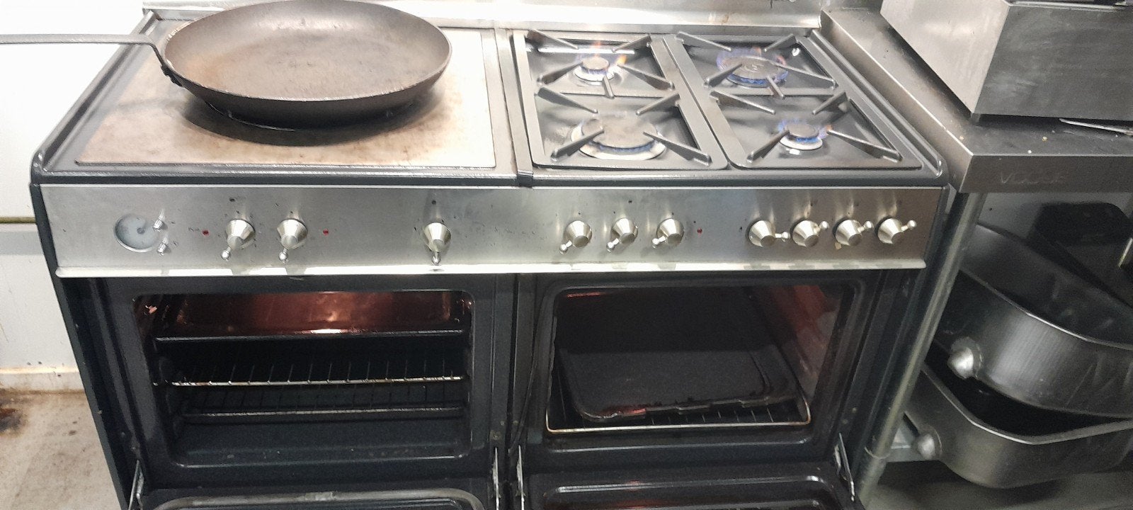 frans fornuis Rosieres Paul Bocuse, Gebruikt, 60 cm of meer, Gas, Vrijstaand
