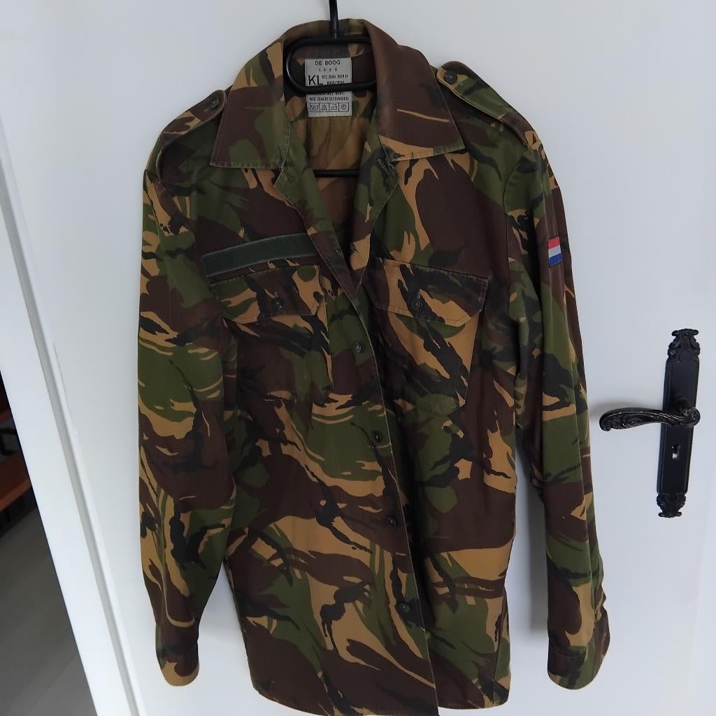 1X CAMOUFLAGE HEMD LANGE MOUW, Ophalen of Verzenden, Landmacht, Nederland, Kleding of Schoenen