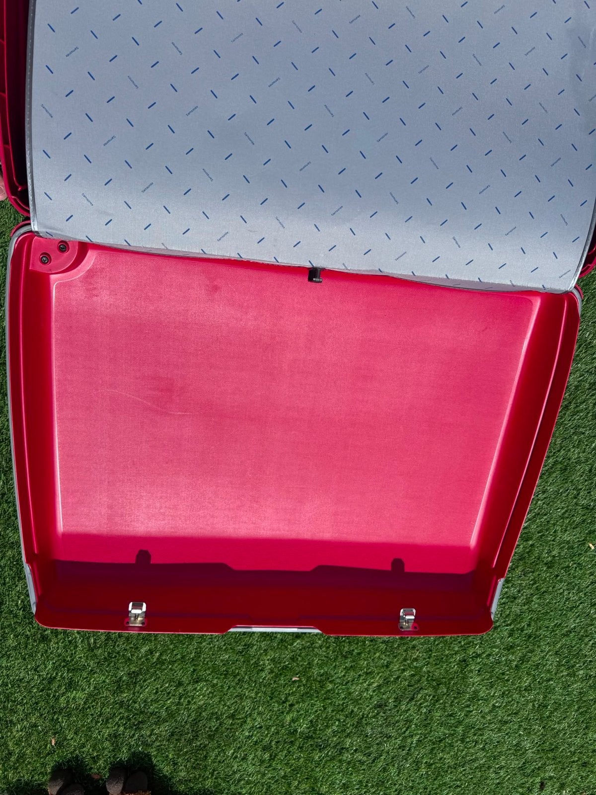 4 Samsonite koffers - rood, met wieltjes, Ophalen, 30 cm of meer, Gebruikt, 60 tot 80 cm