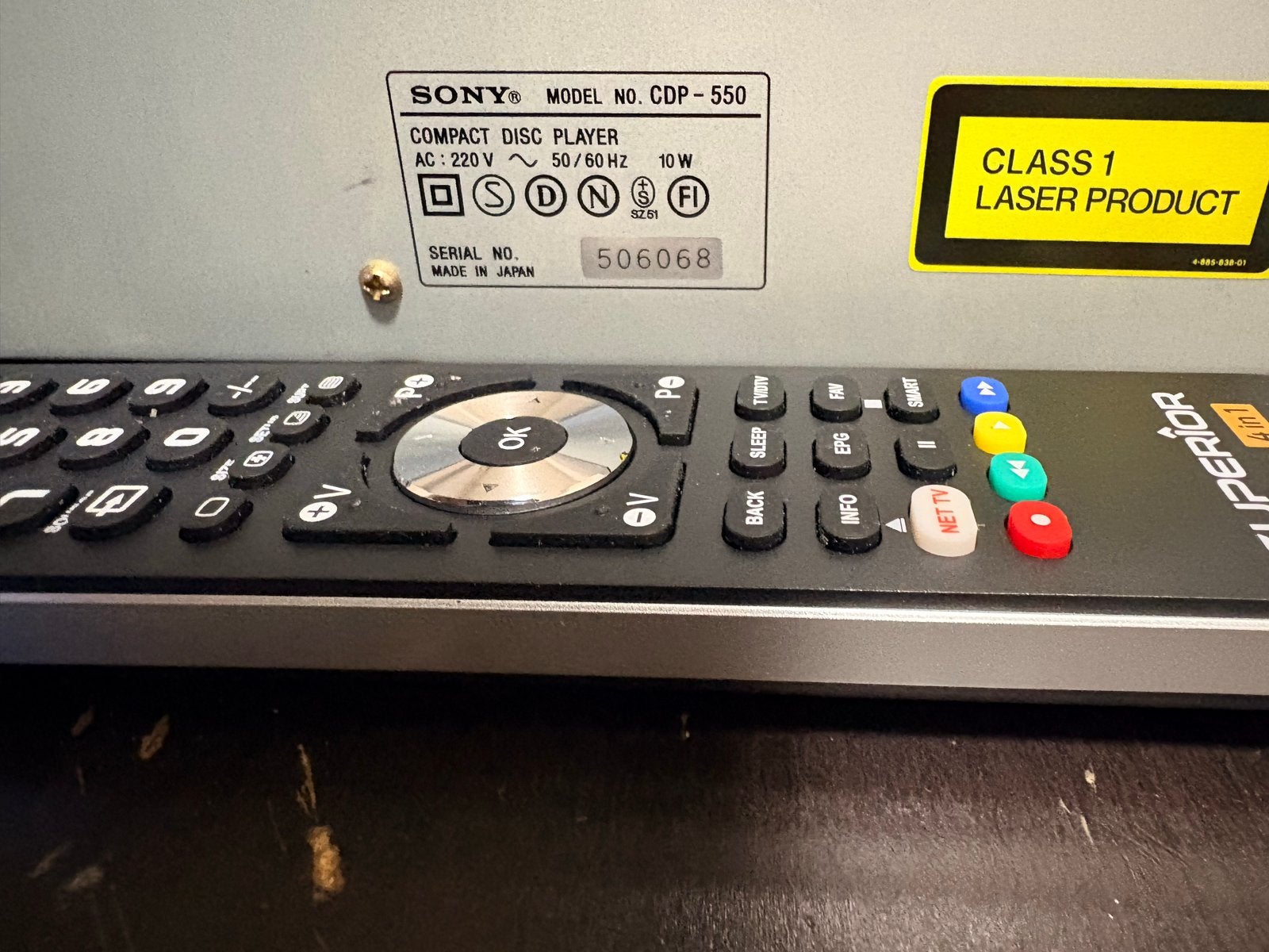 Sony CDP-550 CD-speler - Geheel nagezien met nieuwe AB, Ophalen, Gebruikt, Sony