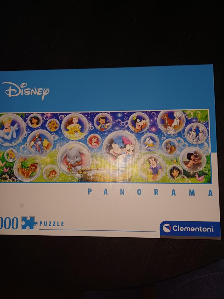 Disney panorama puzzel 1000st, Ophalen of Verzenden, 500 t/m 1500 stukjes, Zo goed als nieuw