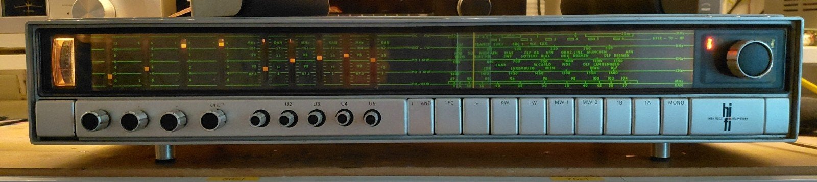 Philips 22RH702/92Z Hifi Stereo Tuner Versterker, Ophalen of Verzenden, Gebruikt, Radio