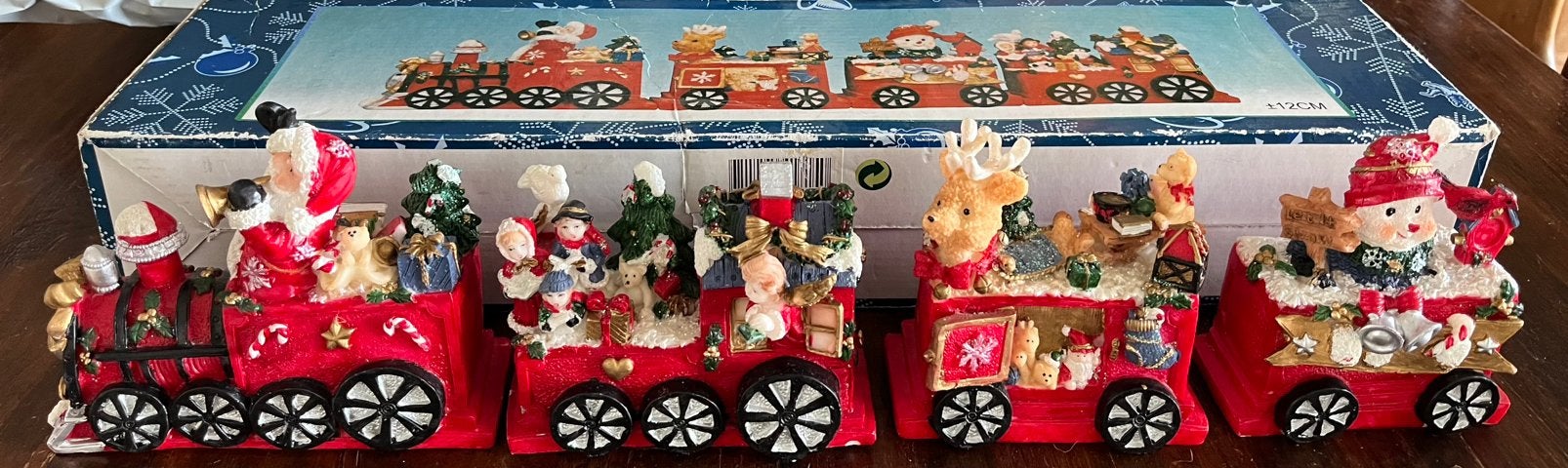 Unieke, luxe, puntgave, vintage, polystone kersttrein, Diversen, Ophalen of Verzenden, Nieuw