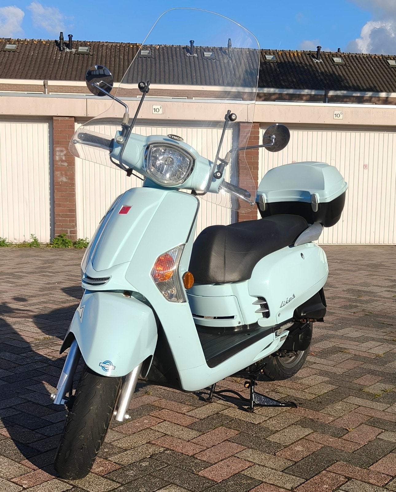 Kymco Like 50 Scooter - Lichtblauw, Inclusief Topkoffer