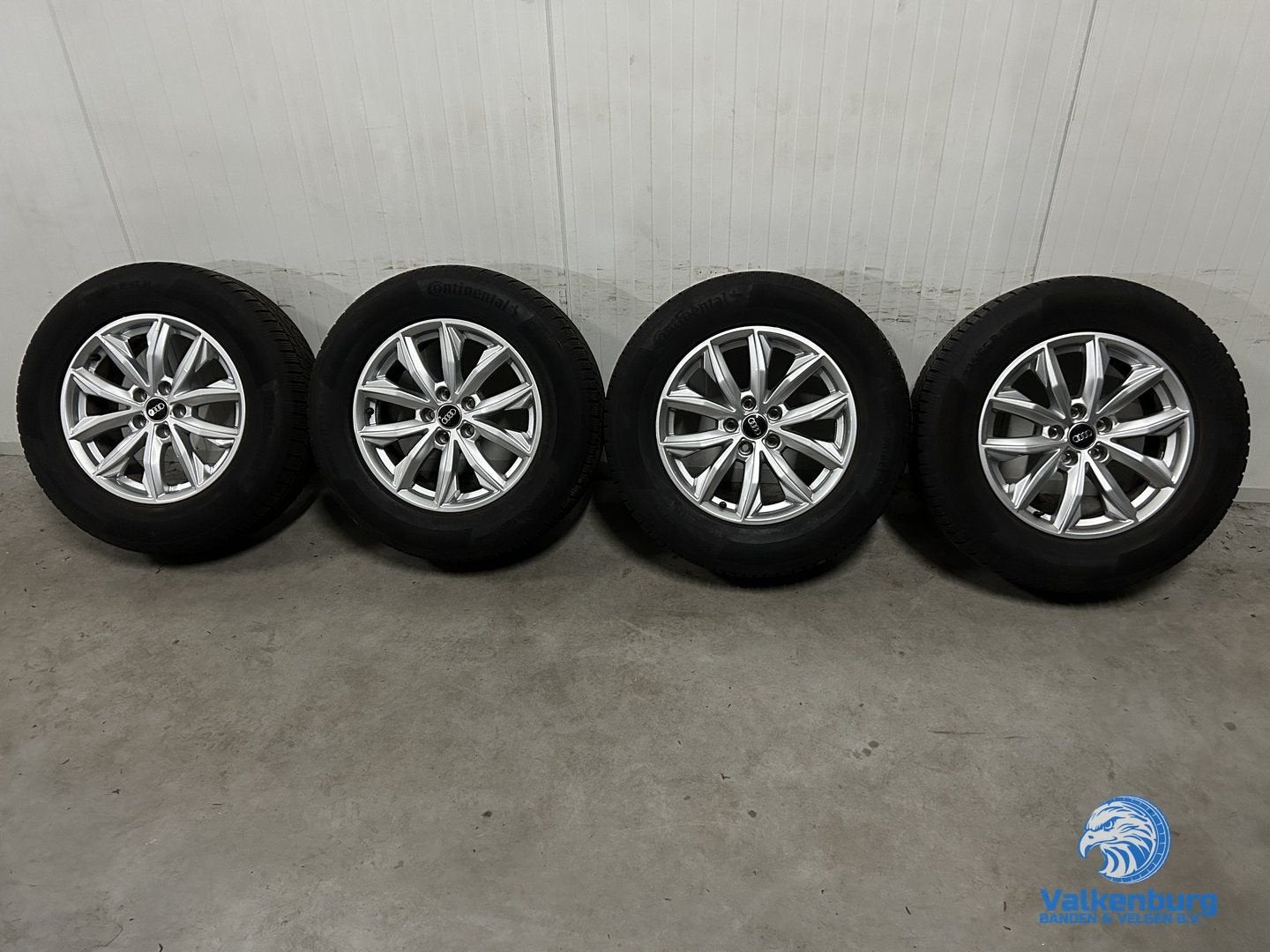 7-8mm! Originele Audi Q5 80A 17 inch velgen 5x112 winterband, Gebruikt, -, -, Banden en Velgen