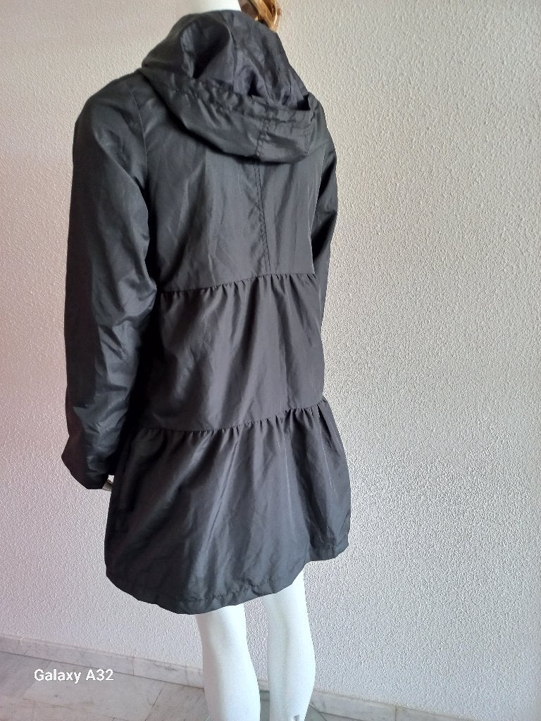 Zwarte A-line jas zomerjas regenjas van HEMA, maat S, Zwart, Ophalen of Verzenden, Zo goed als nieuw, Maat 36 (S)