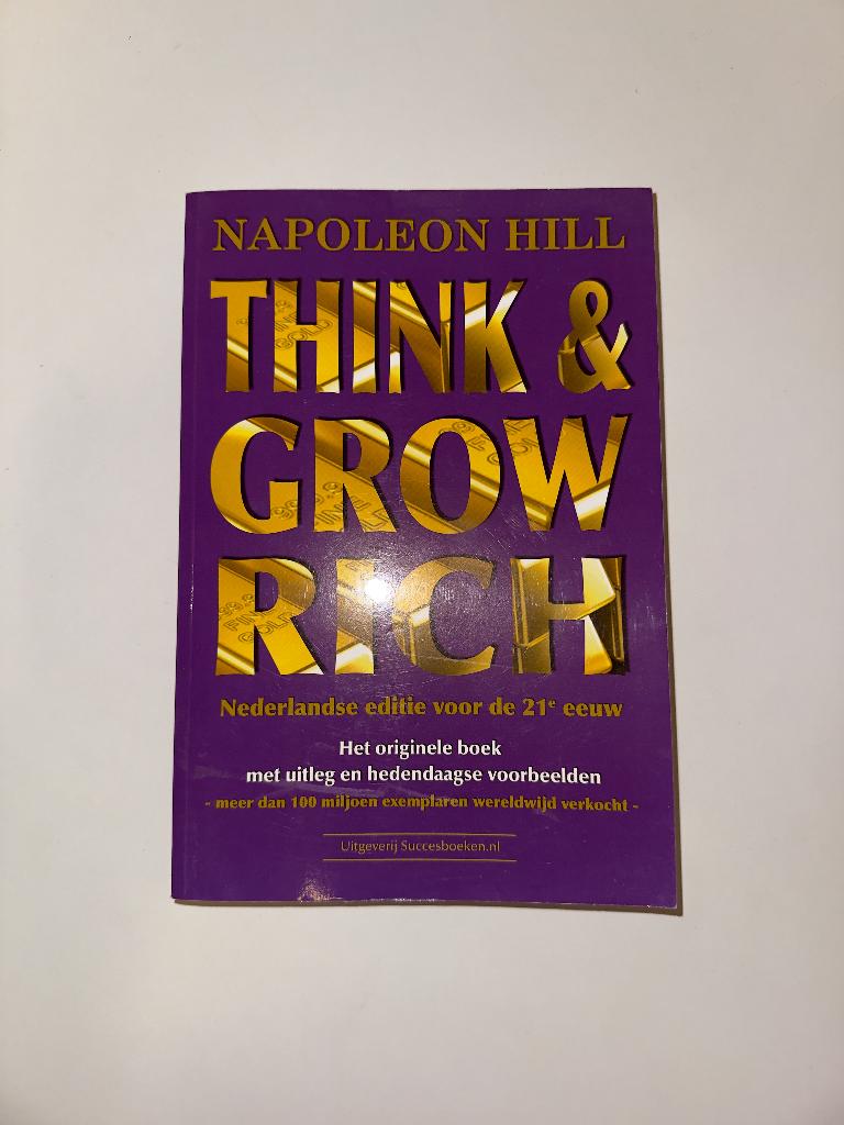Think and Grow Rich boek, Boeken, Advies, Hulp en Training, Zo goed als nieuw, Ophalen of Verzenden