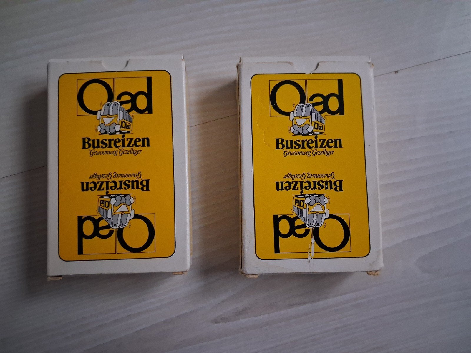 Speelkaarten OAD busreizen, Verzamelen, Ophalen of Verzenden, Gebruikt, Speelkaart(en)