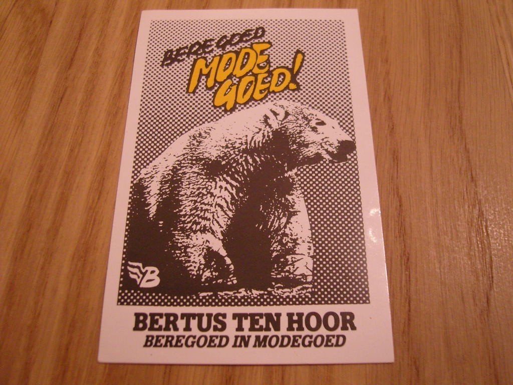sticker bertus ten hoor beregoed in modegoed, Ophalen, Zo goed als nieuw