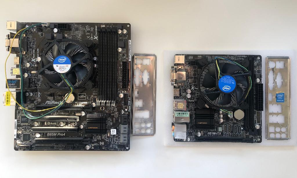 2 ASRock moederborden met CPUs, Ophalen, DDR3, Zo goed als nieuw, LGA 1150
