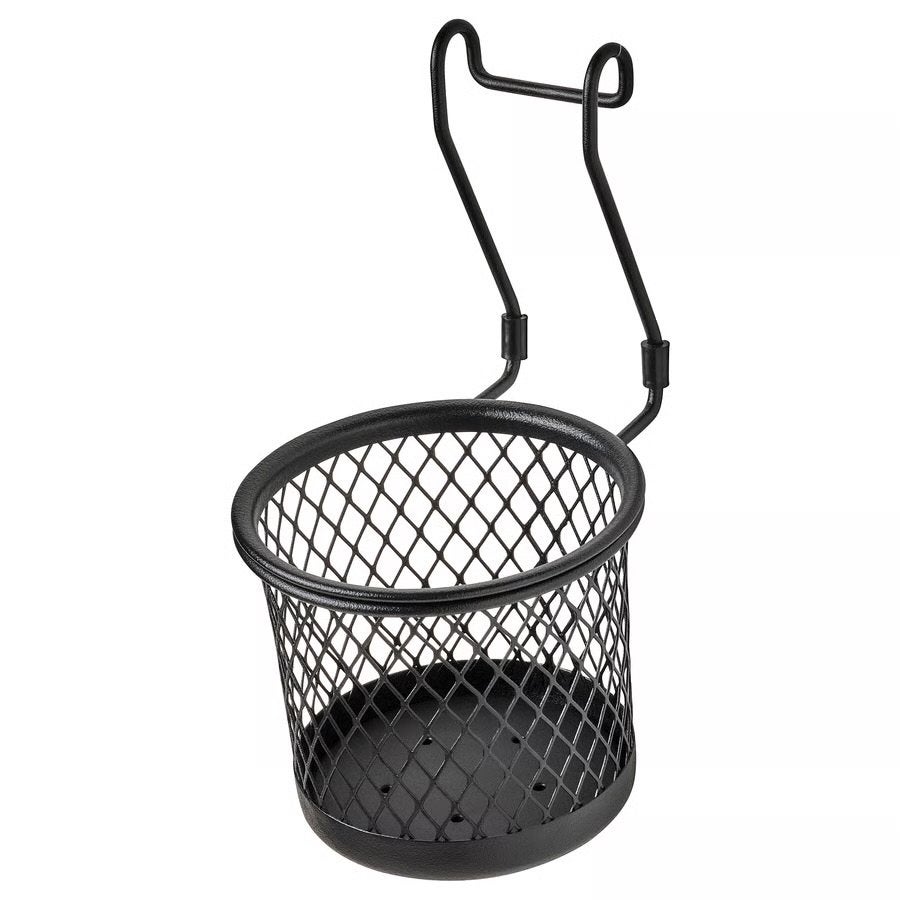 2x IKEA Hultarp houder zwart/draadwerk 14x16cm (ook p.s.), Ophalen, Gebruikt, Zwart, Metaal